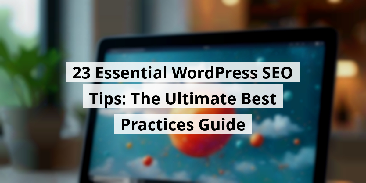 23 Essential WordPress SEO Tips: The Ultimate Best Practices Guide