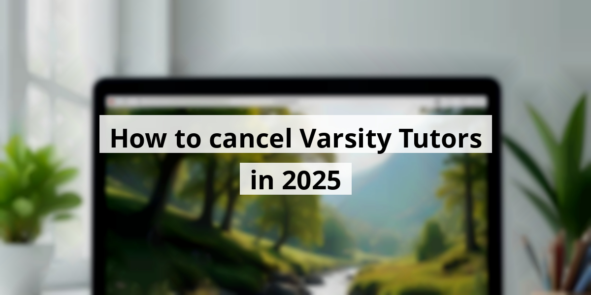 How to cancel Varsity Tutors in 2025