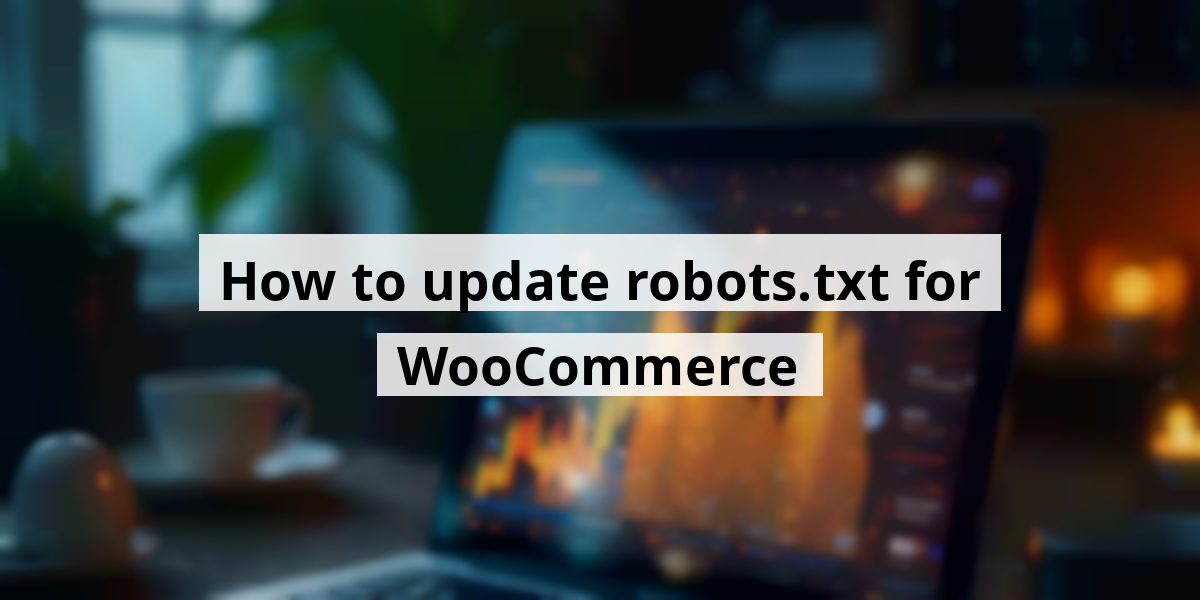 How to update robots.txt for WooCommerce