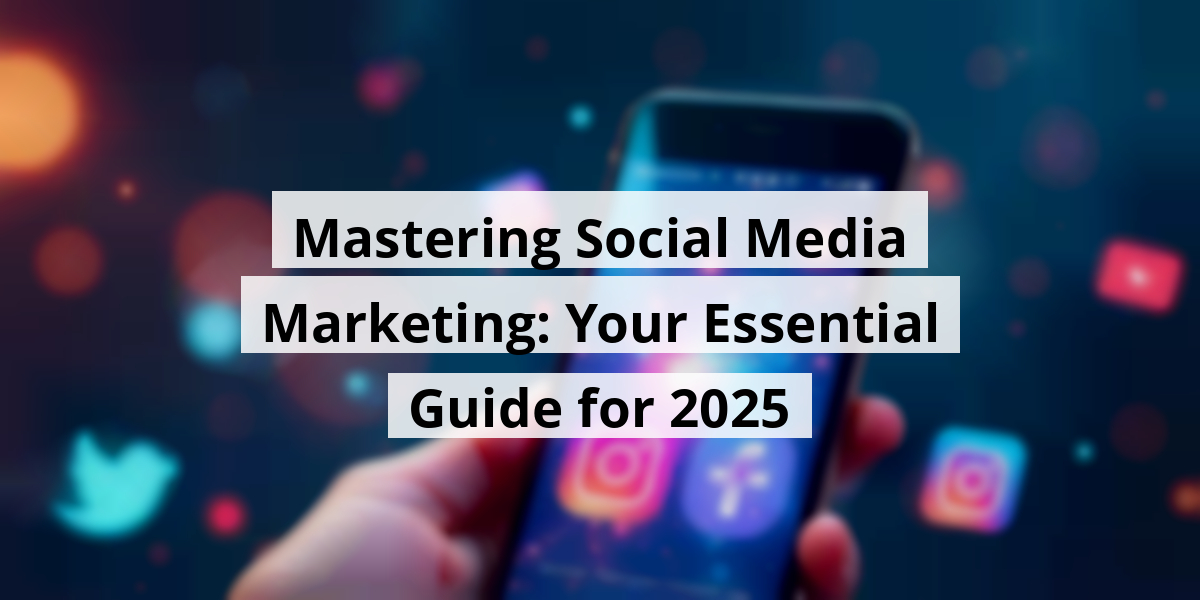 Mastering Social Media Marketing: Your Essential Guide for 2025
