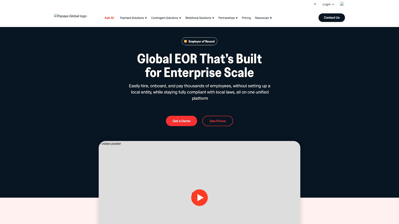 Papaya Global Screenshot