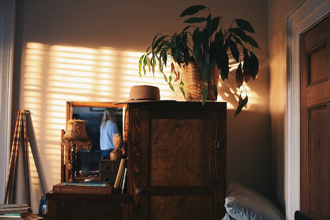 Moving boxes stacked in an empty living room before a cross-border relocation