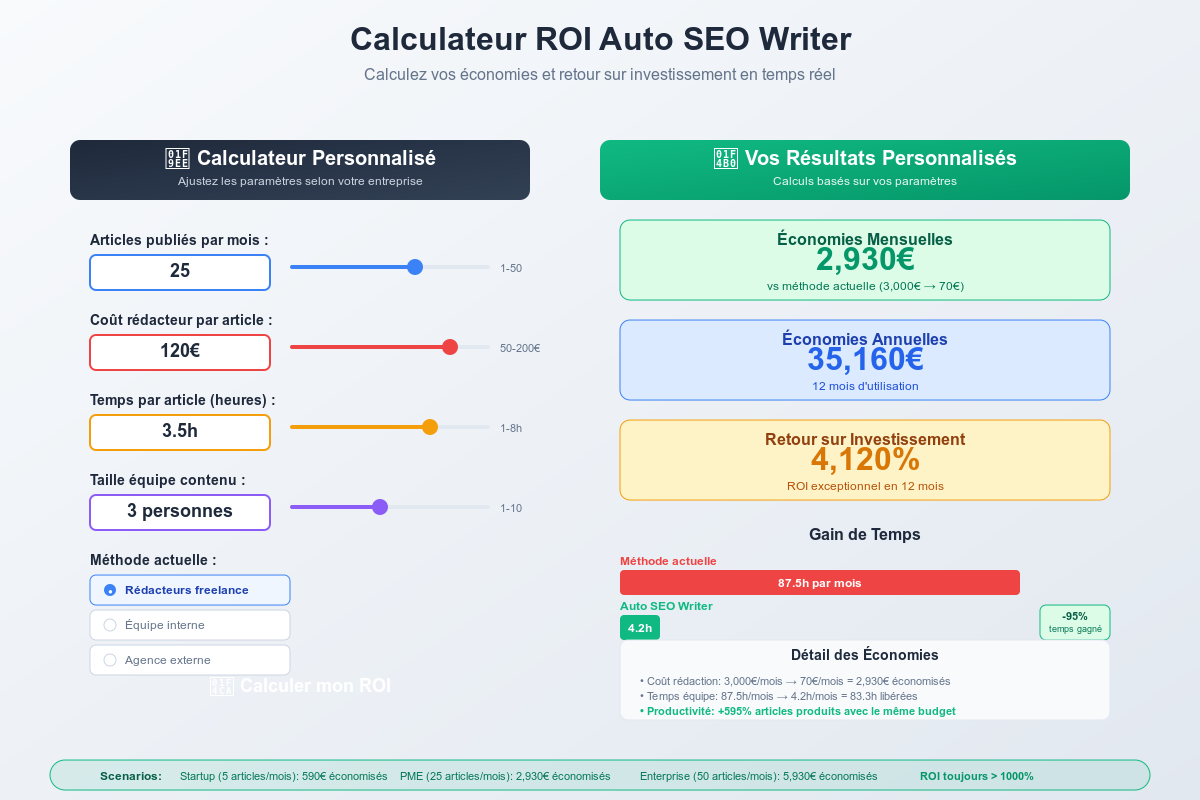 Calculer l'impact financier personnalisé