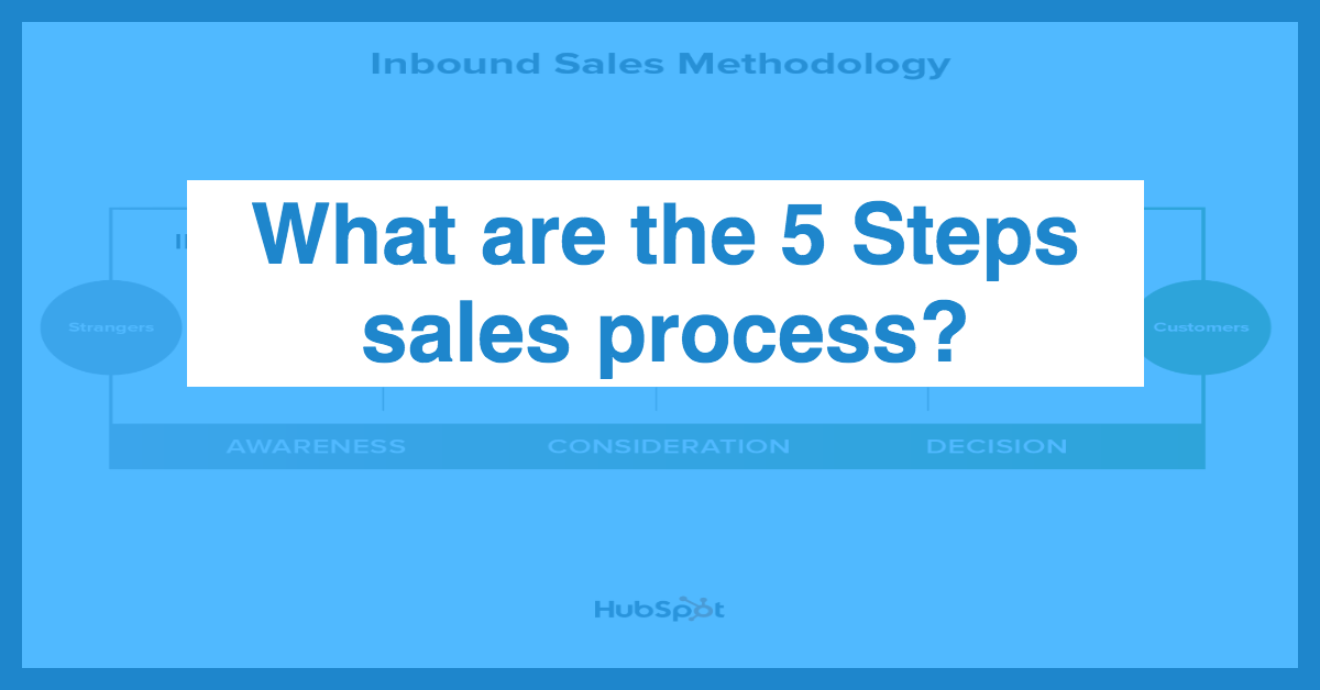 What Are The 5 Steps Sales Process Anyleads