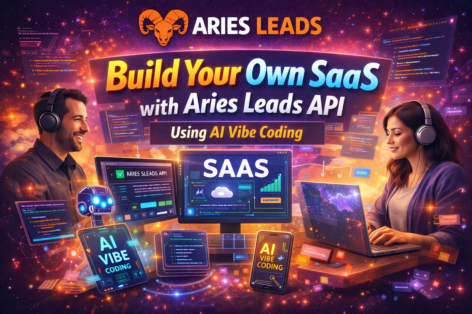 Build Your Own SaaS with Aries Leads API Using AI Vibe Coding