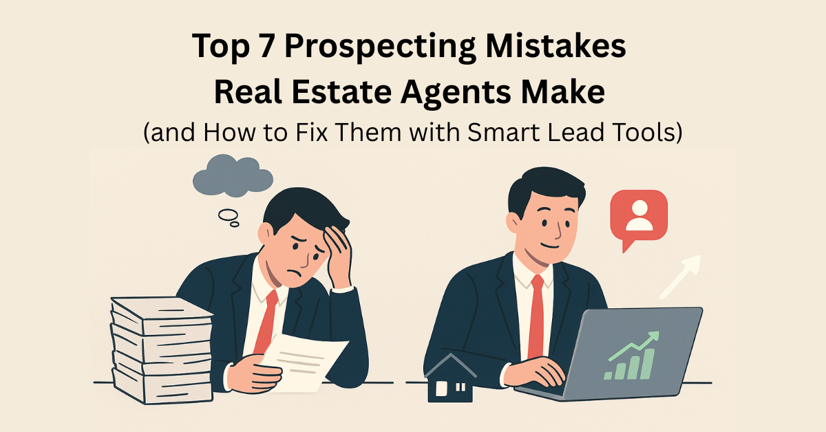 Top 7 Prospecting Mistakes Real Estate Agents Make (and How to Fix Them with Smart Lead Tools)