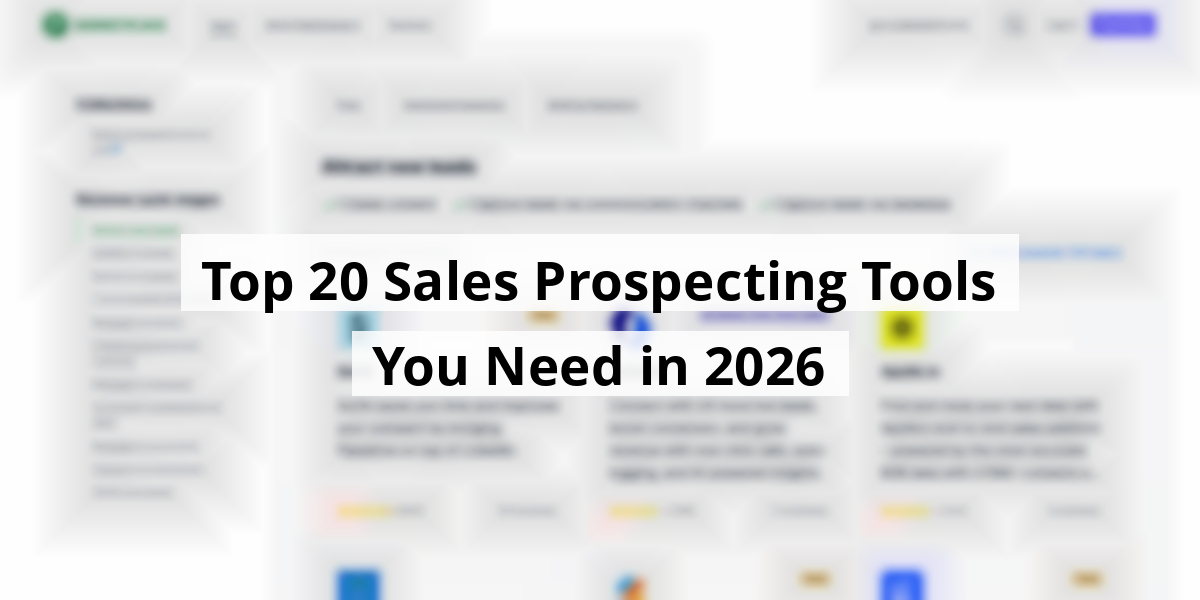 Top 20 Sales Prospecting Tools You Need in 2026