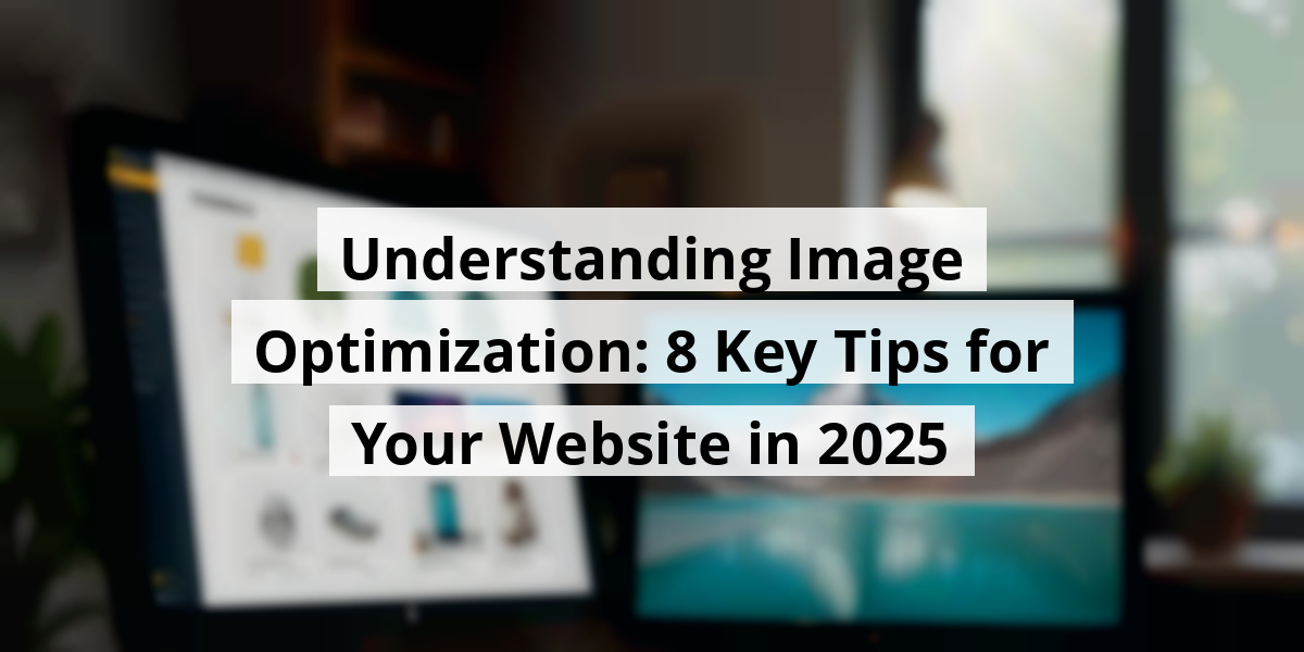 Understanding Image Optimization: 8 Key Tips for Your Website in 2025